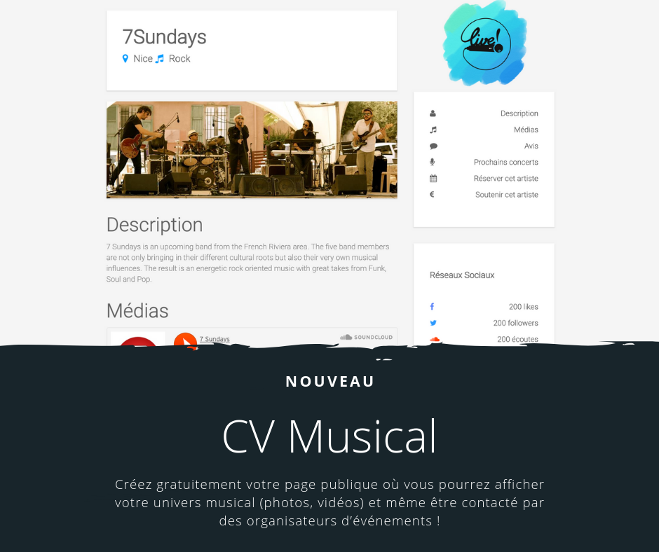Live! Music Web App gallery image