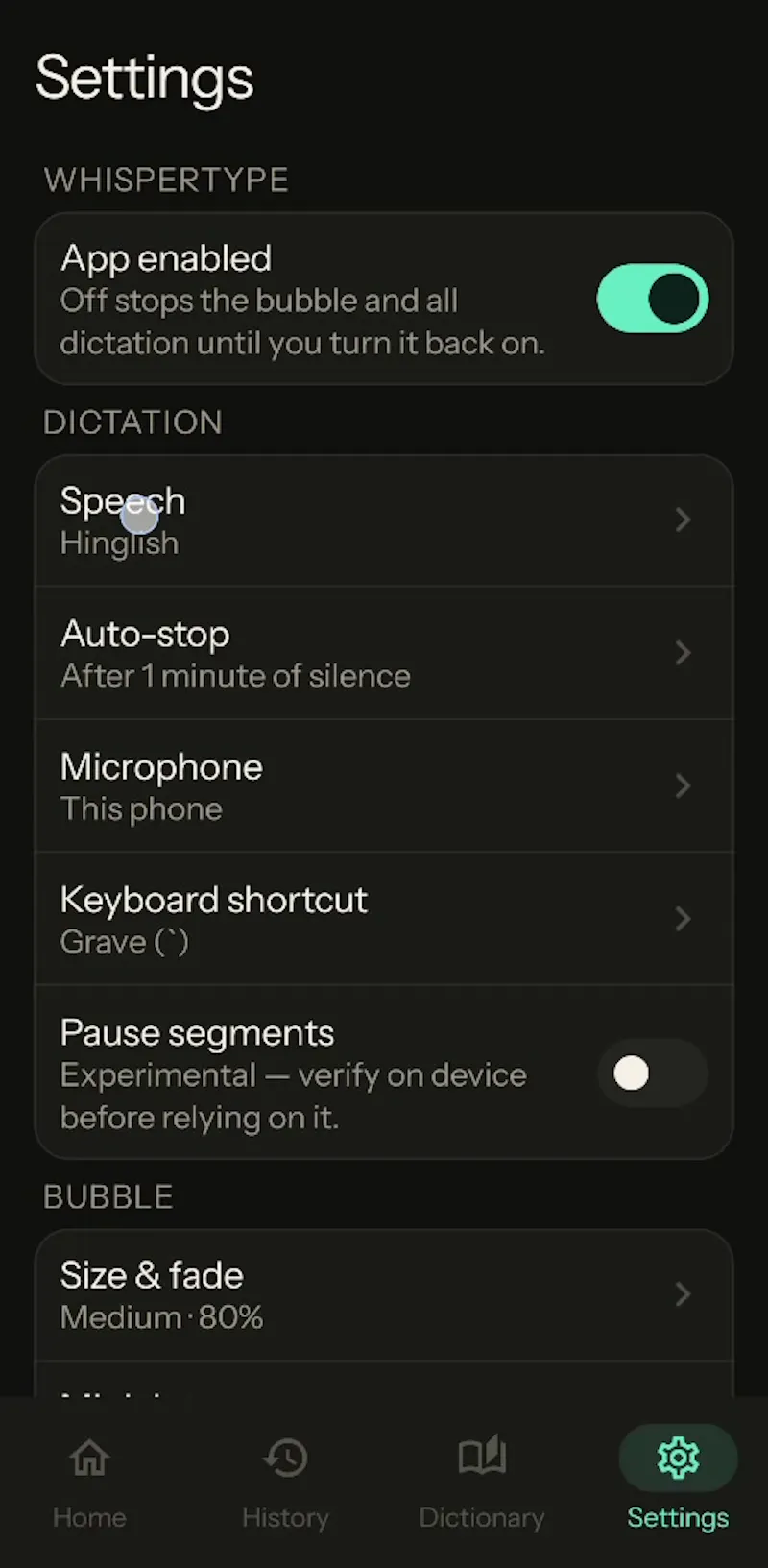 WhisperType screenshot 5