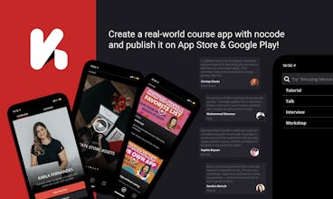 Learn to Make a course App using no-code gallery image