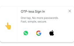 OTP-less One tap Sign in media 2