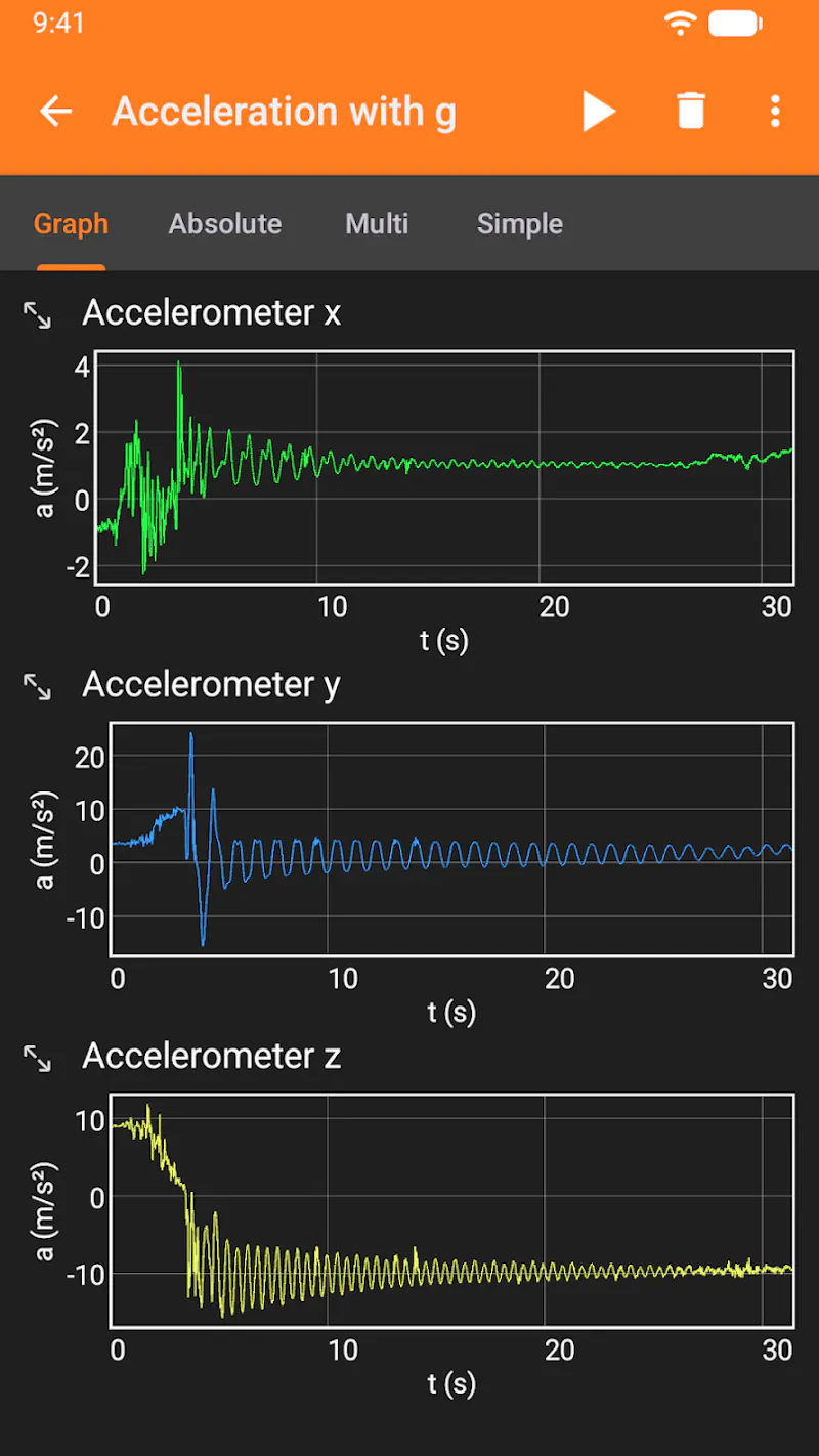 phyphox screenshot 4