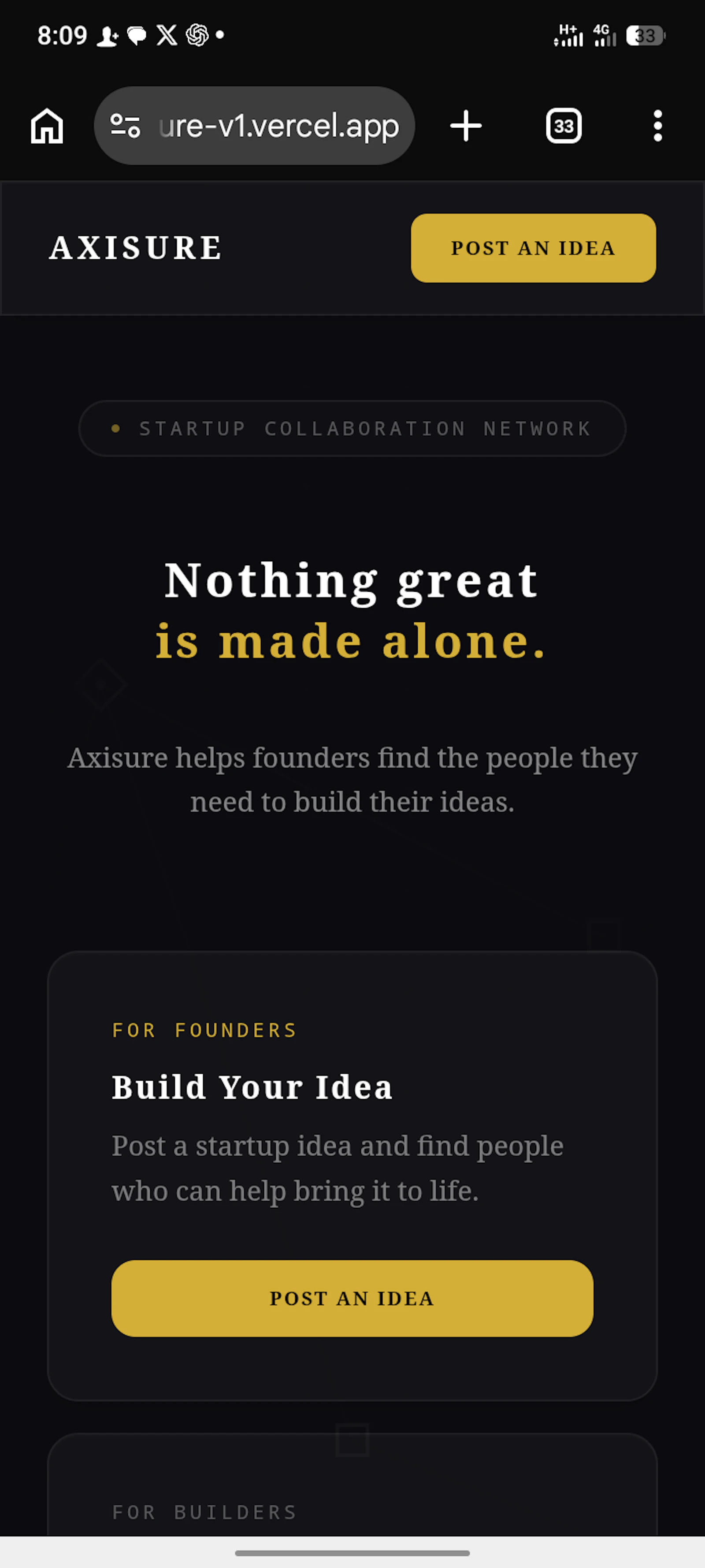 Axisure screenshot 1