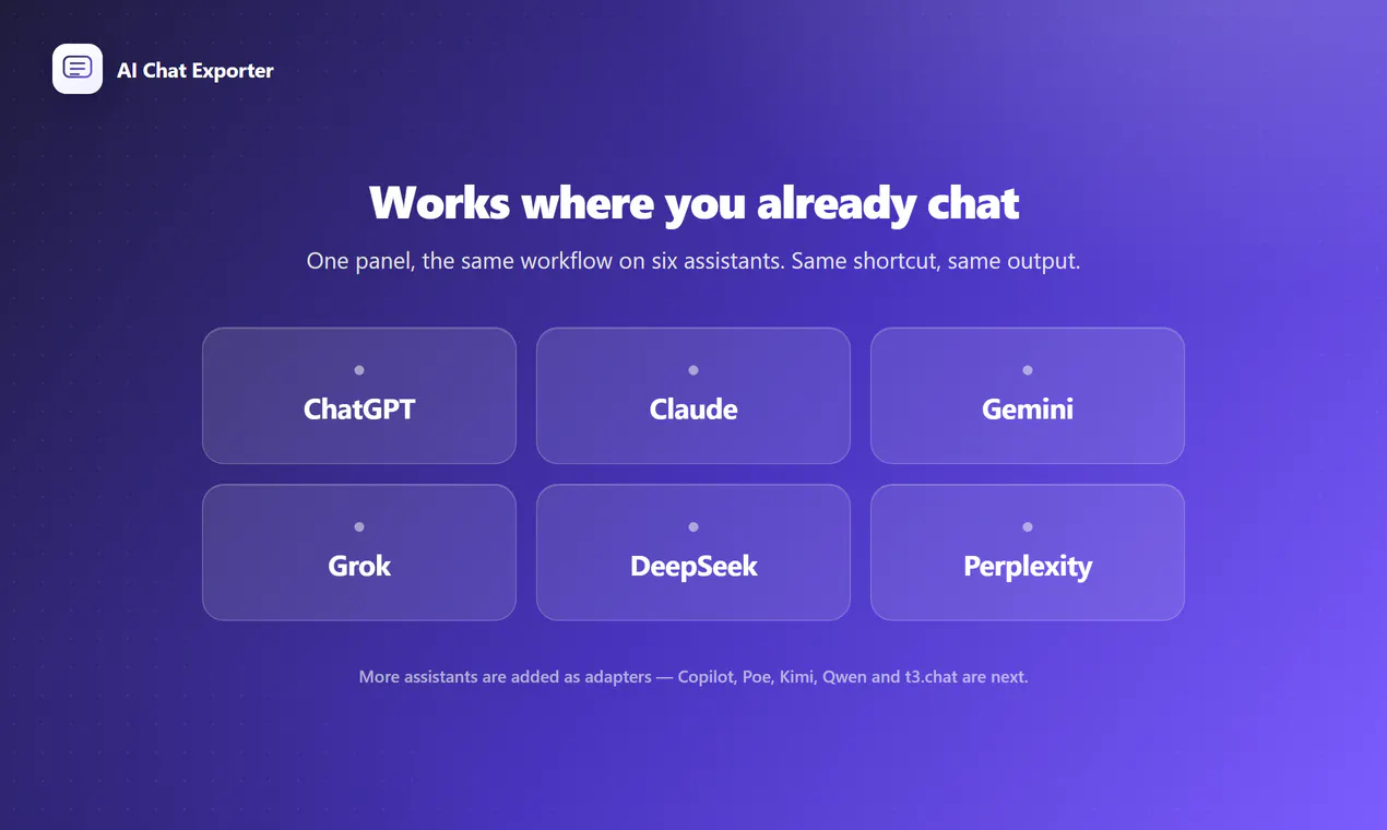 AI Chat Exporter gallery image