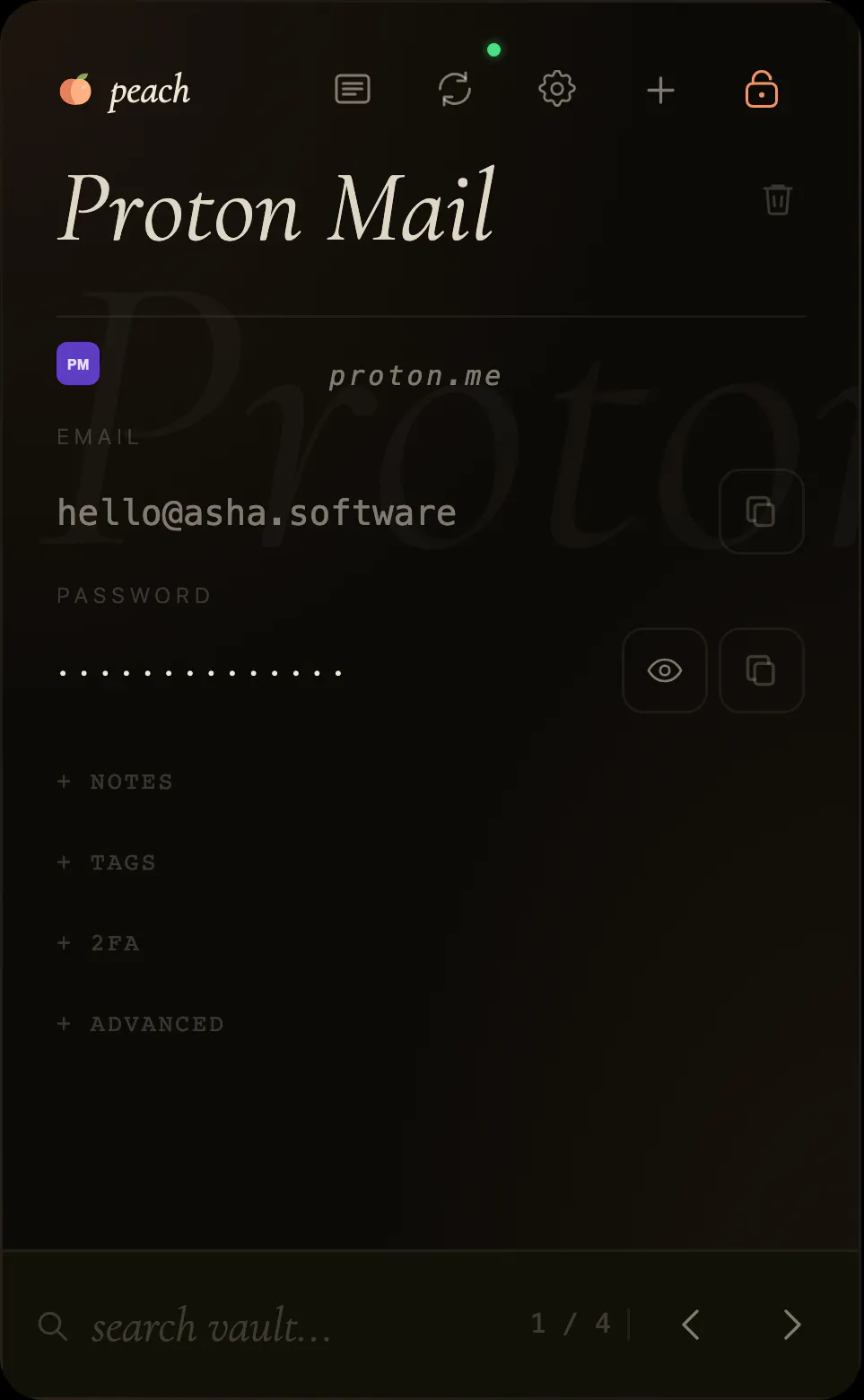 Peach Password Manager gallery image