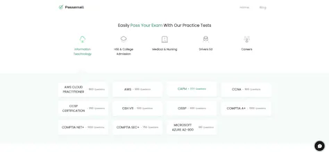 Passemall Test Prep Website gallery image