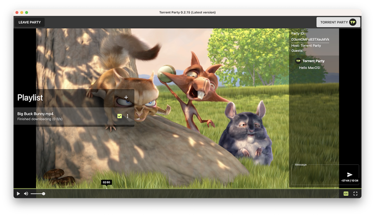 Torrent -feest voor macOS media 1