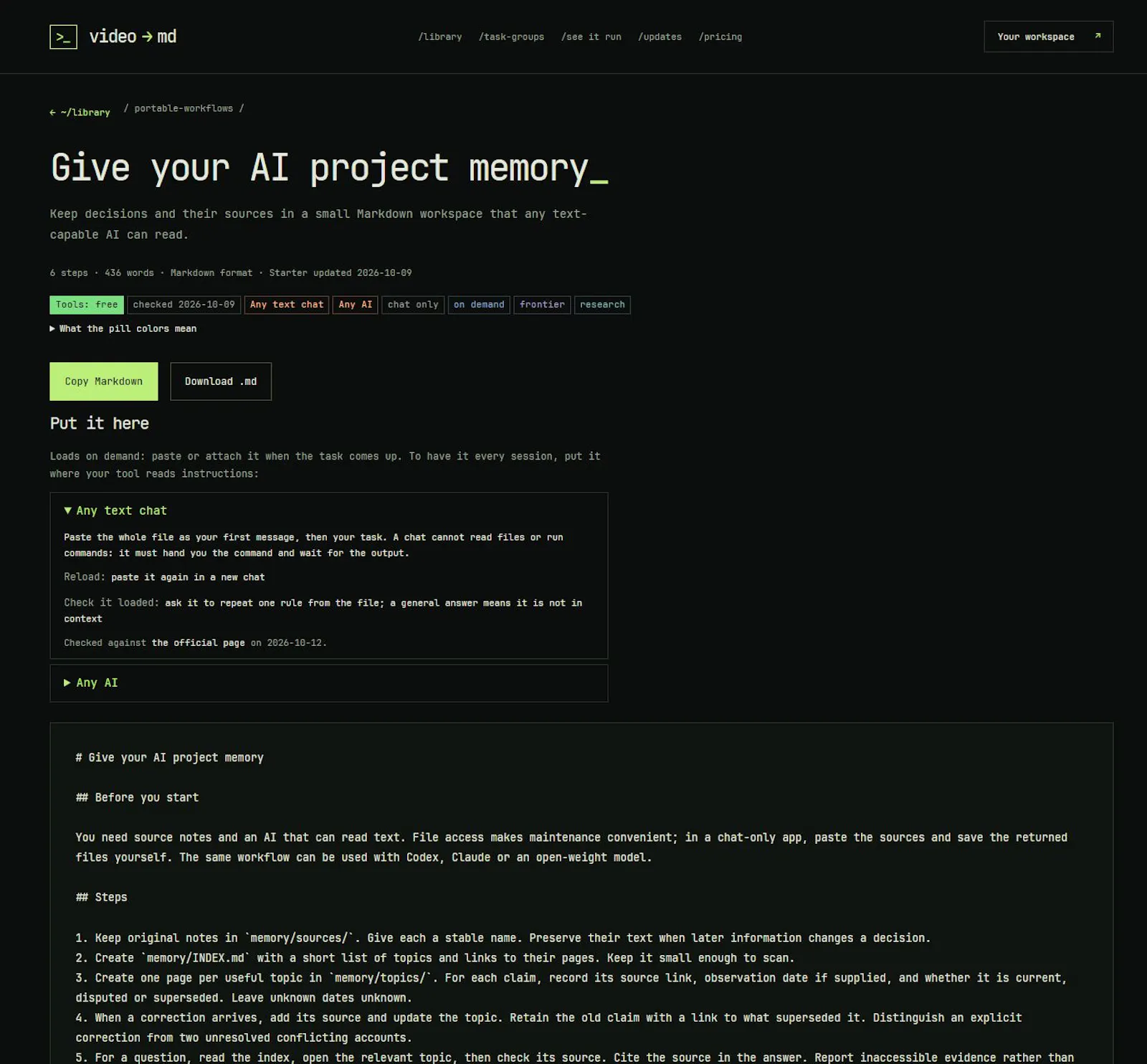 VideoToMD screenshot 3