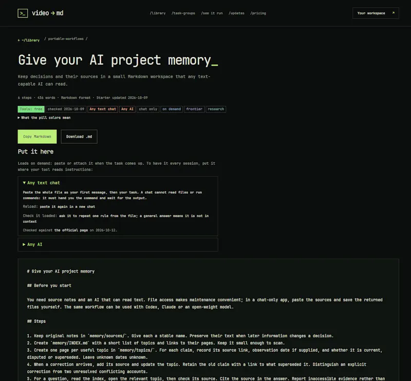 VideoToMD screenshot 3