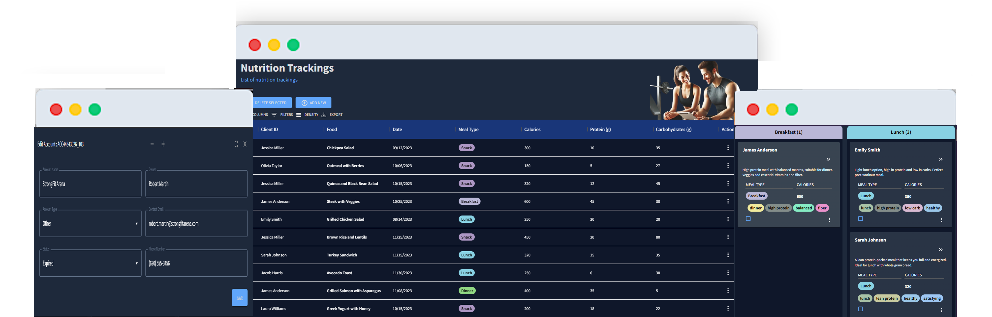 Gymioly® - Main product screenshot demonstrating key features and user interface