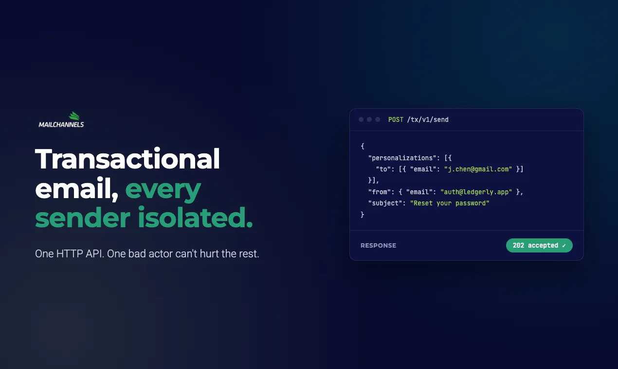 MailChannels Email API gallery image