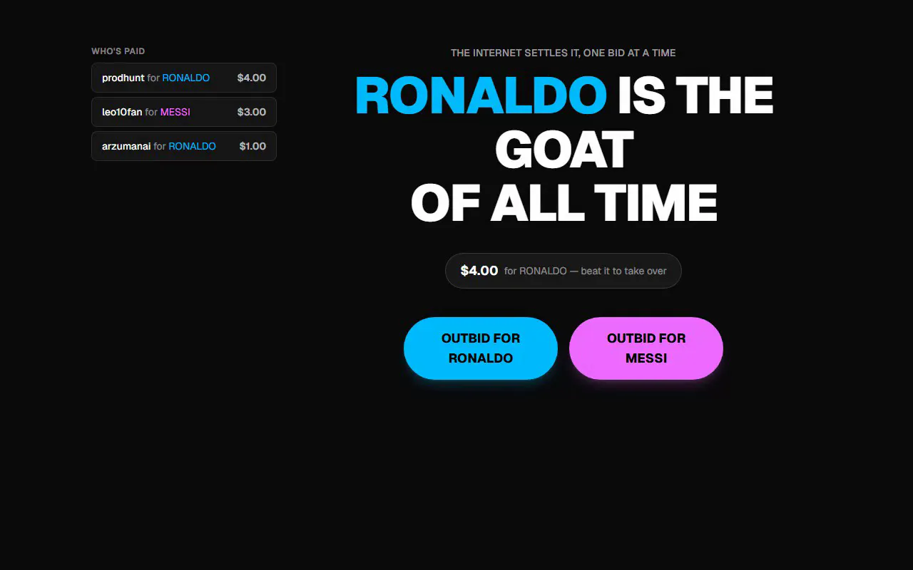 RONALDO or MESSI gallery image