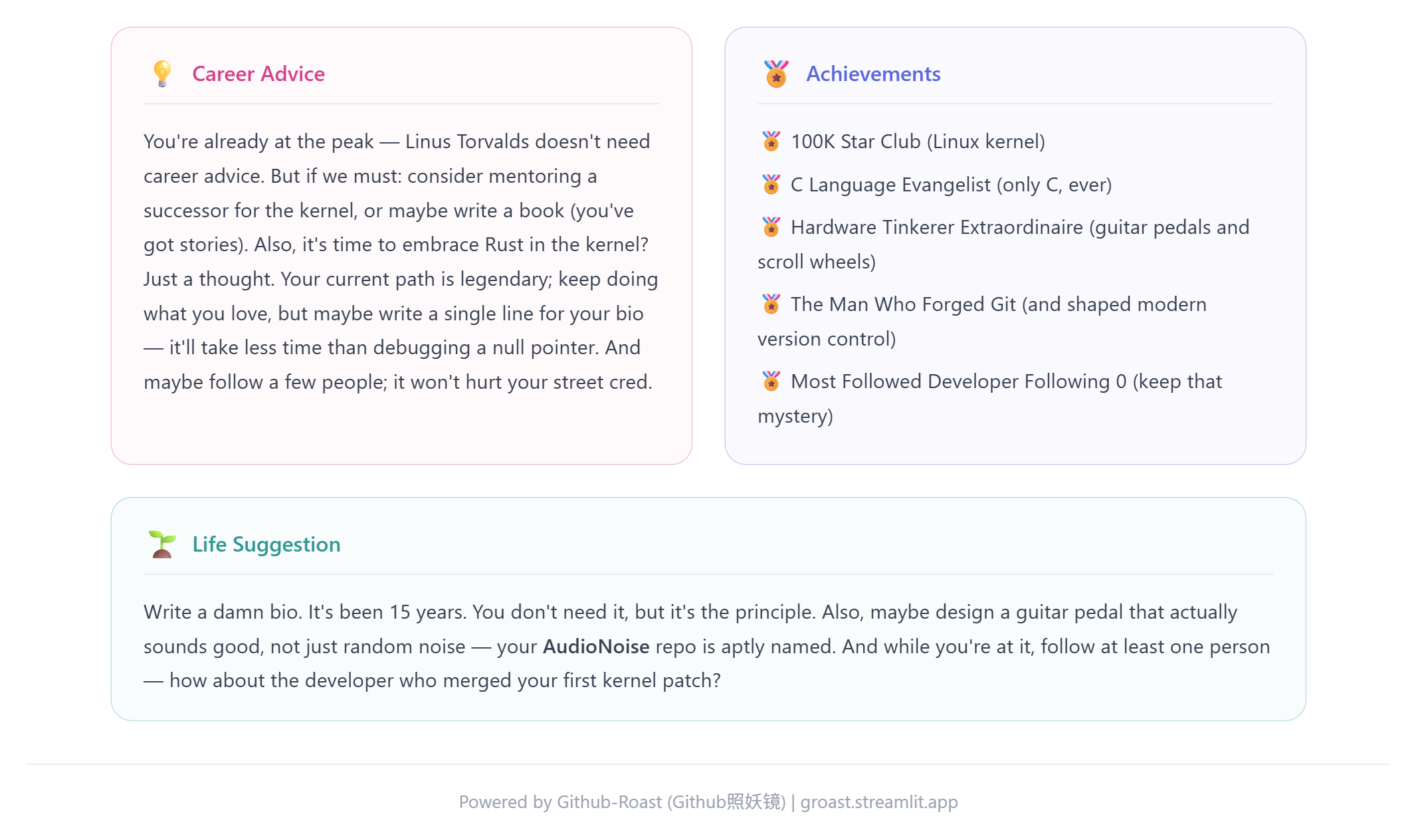 github-roast gallery image