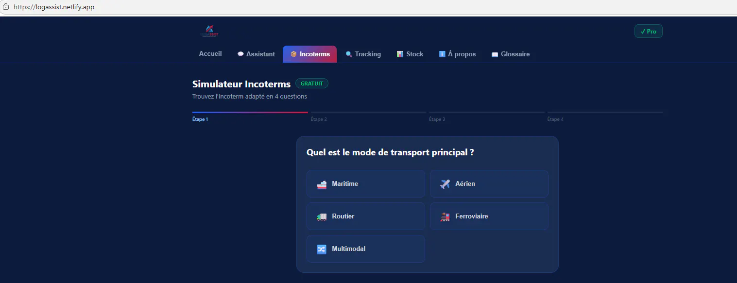 Logassist - Assistant IA supply chain 截图 2
