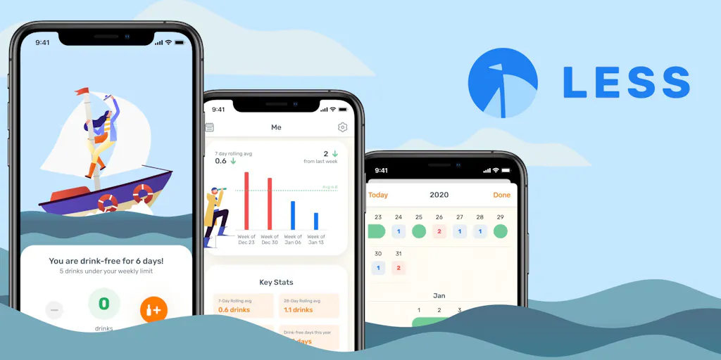 Lesser App Less: Less alcohol. More drink-free days. | Product Hunt
