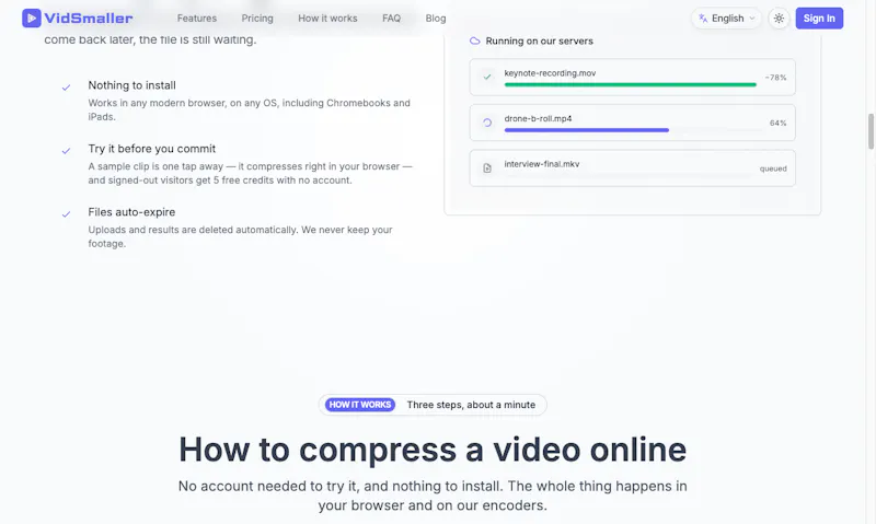 VidSmaller screenshot 3