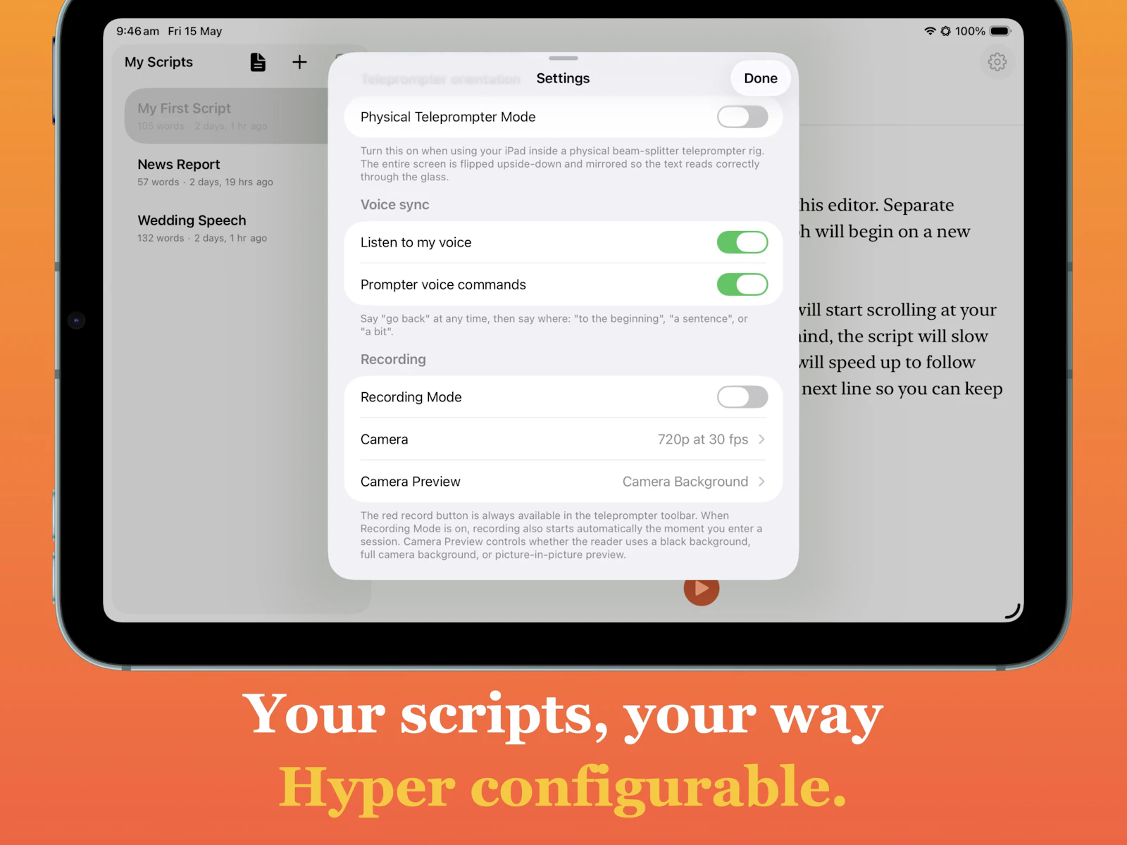 Prompter - The Smart Teleprompter screenshot 10