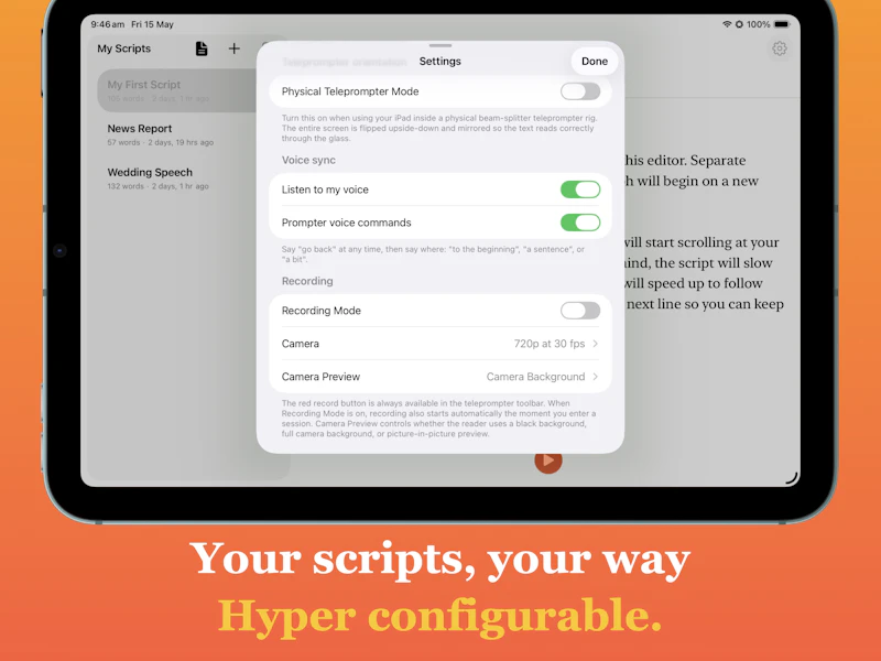 Prompter - The Smart Teleprompter screenshot 10