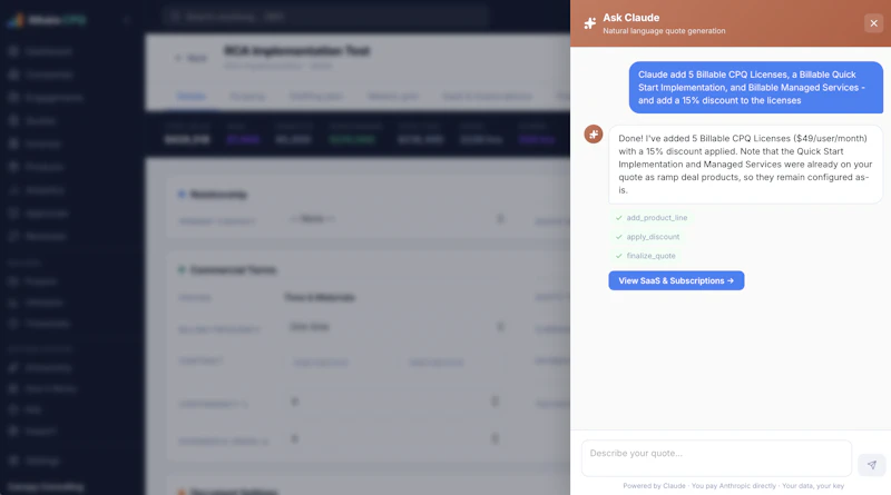 Billable CPQ  screenshot 11