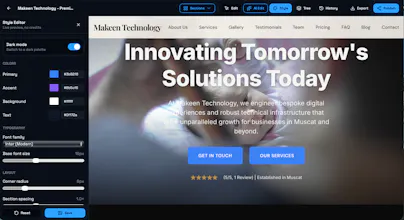 Mauqe.com - AI website builder gallery image