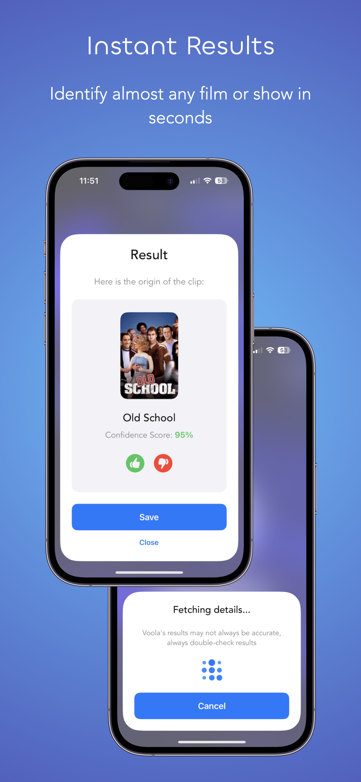 Média Voola - Shazam pour les films et la télévision - Finder Film & Tv Show Finder pour iOS basé sur l'IA 3