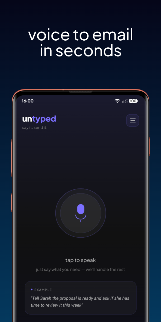 Untyped — Voice to Email gallery image