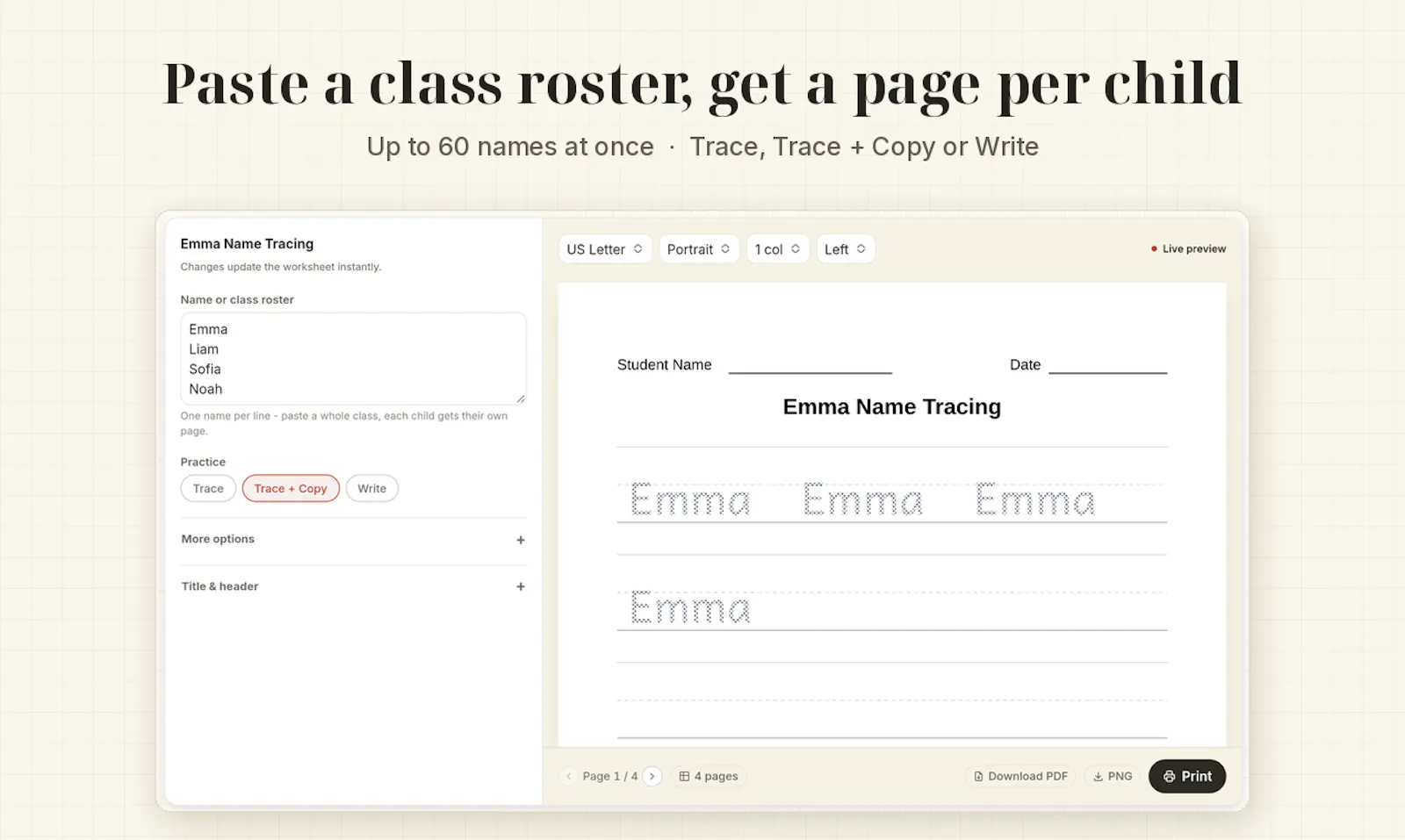 WorksheetPad screenshot 2