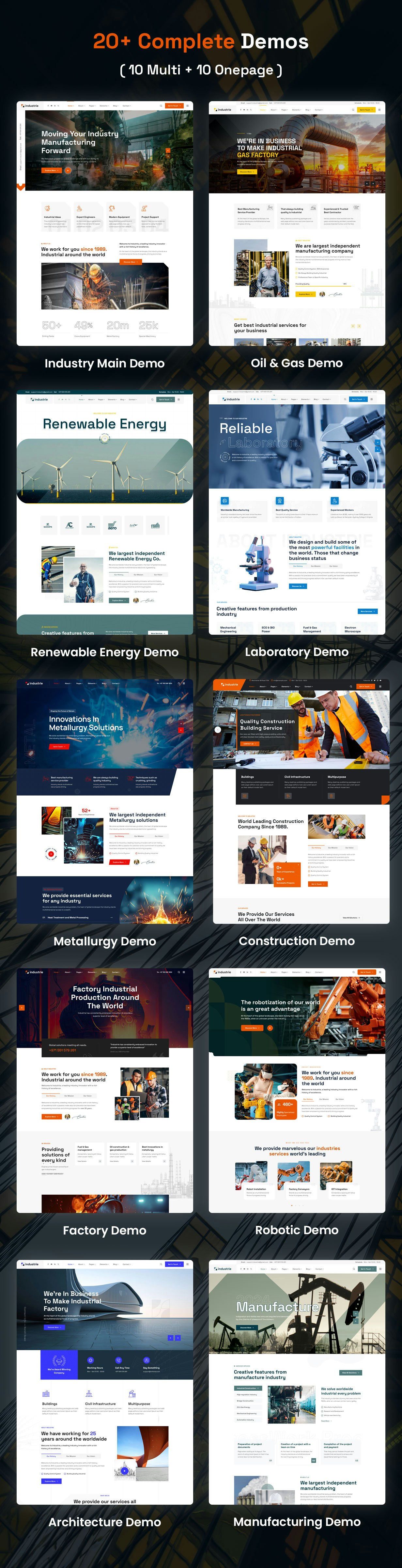 Industrie - WordPress Teması - Fabrika ve endüstri için en iyi WordPress teması medya 6