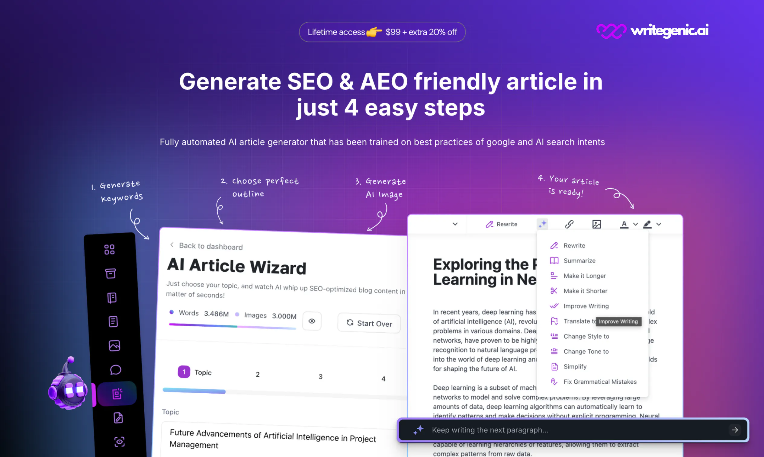 Writegenic AI gallery image