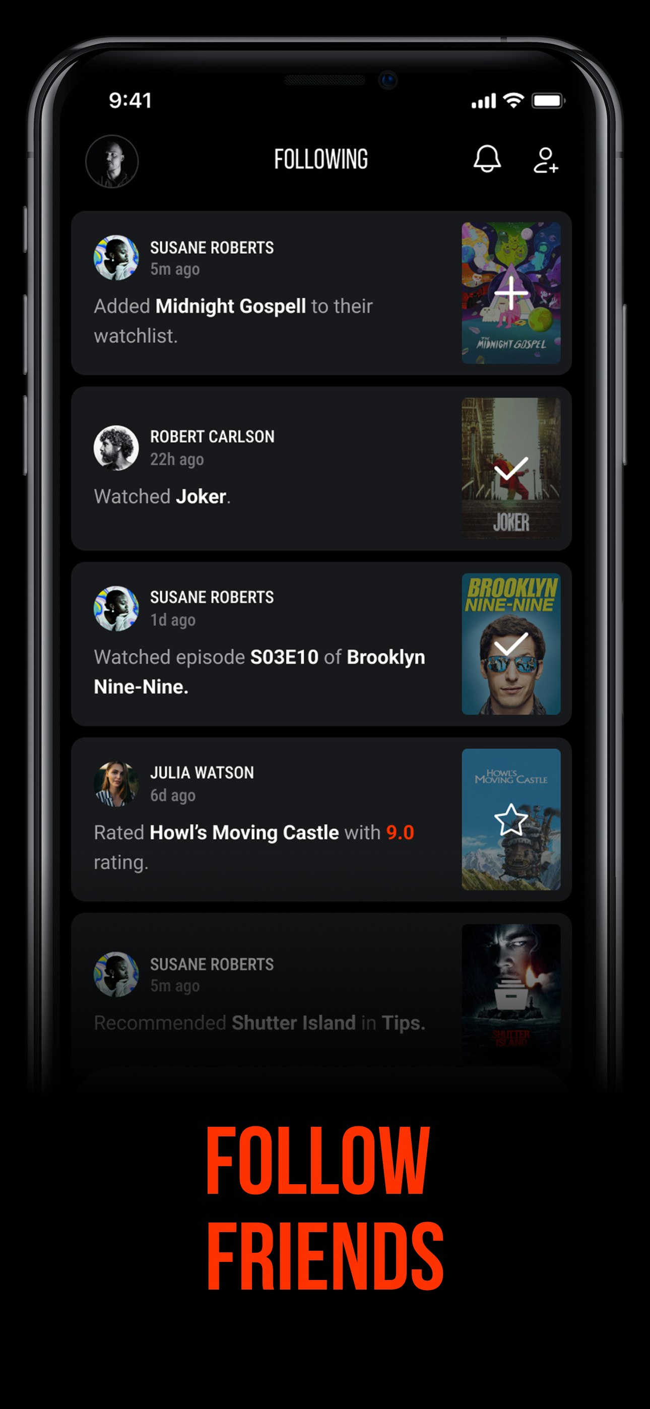 Teevee 2.0 - Социальный трекер телевидения и фильма медиа 4