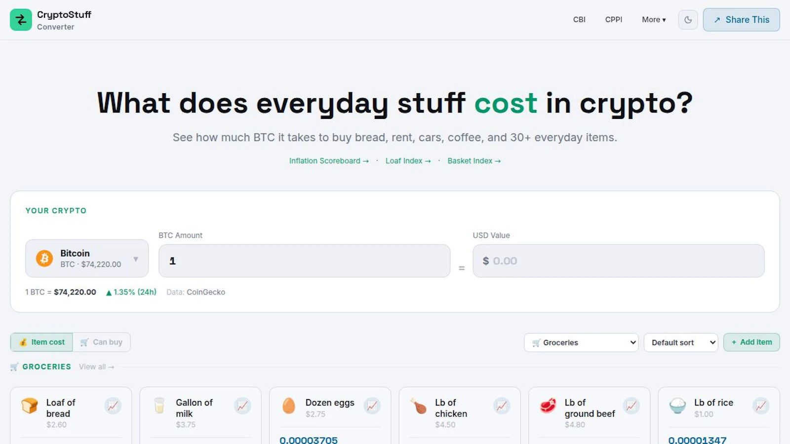Crypto Stuff Converter screenshot 1
