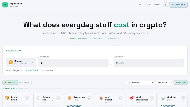 Crypto Stuff Converter screenshot 1