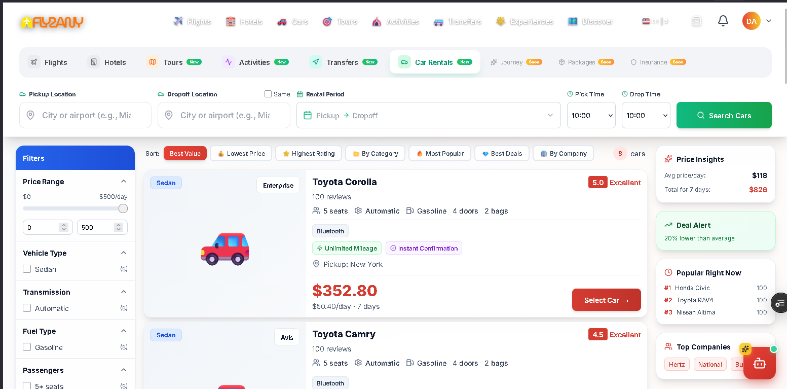 Fly2Any - Screenshot 4 showing product features and functionality