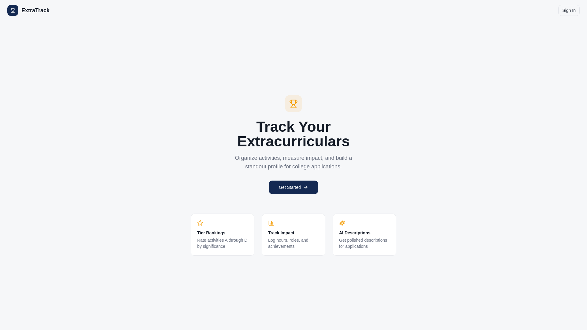 Extra Track - Main product screenshot demonstrating key features and user interface