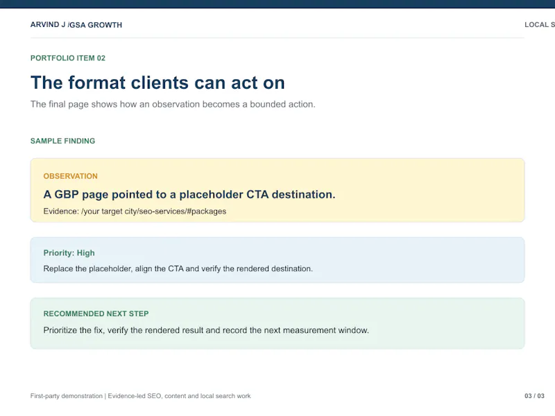 Revenue Leak Audit — SEO screenshot 4