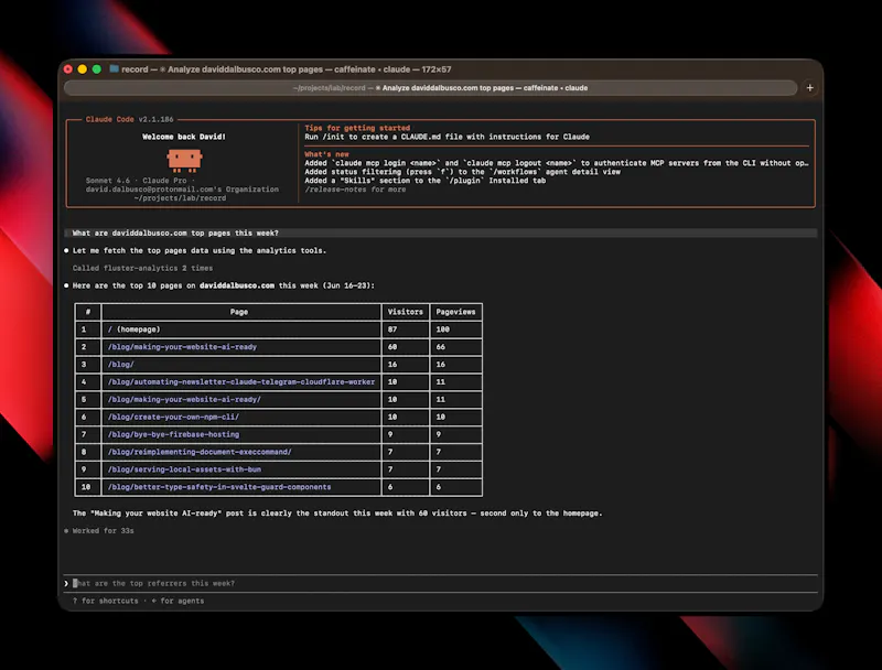 Yet Another Web Analytics screenshot 3