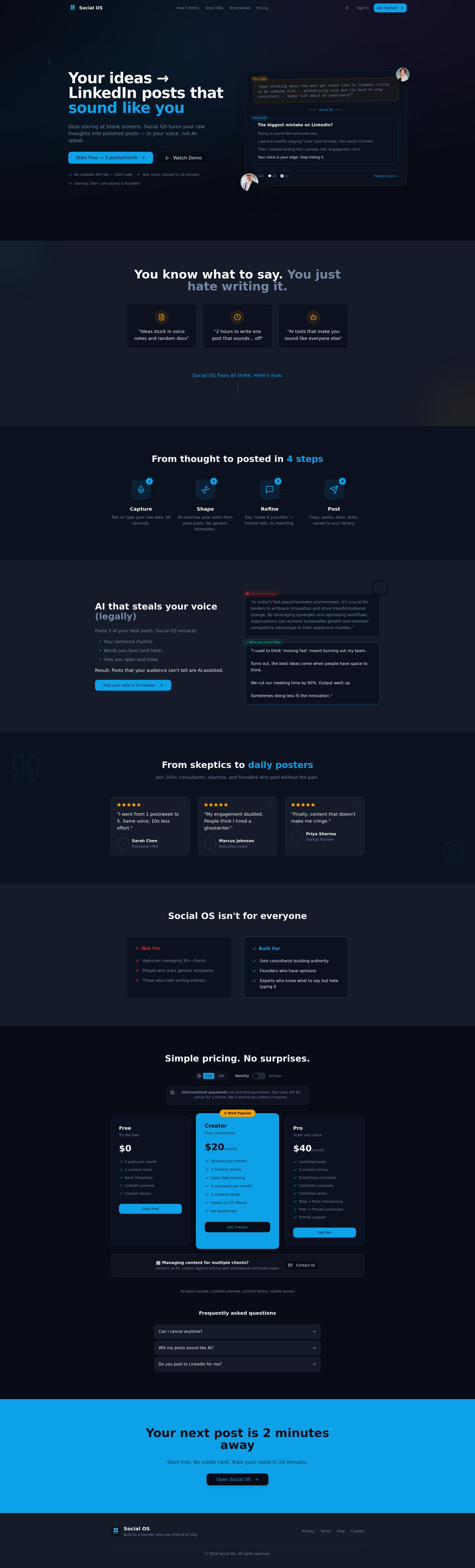 Social OS - Main product screenshot demonstrating key features and user interface