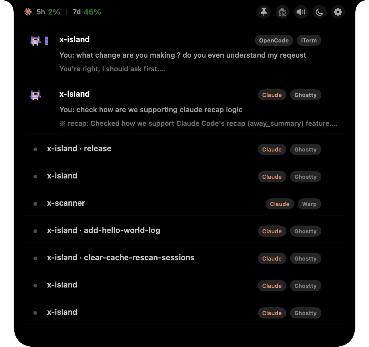 X Island screenshot 1