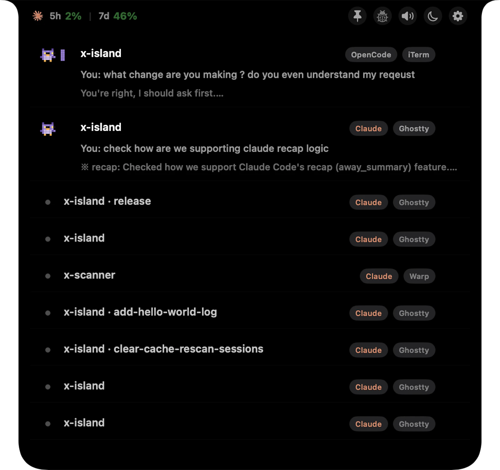 X Island screenshot 1