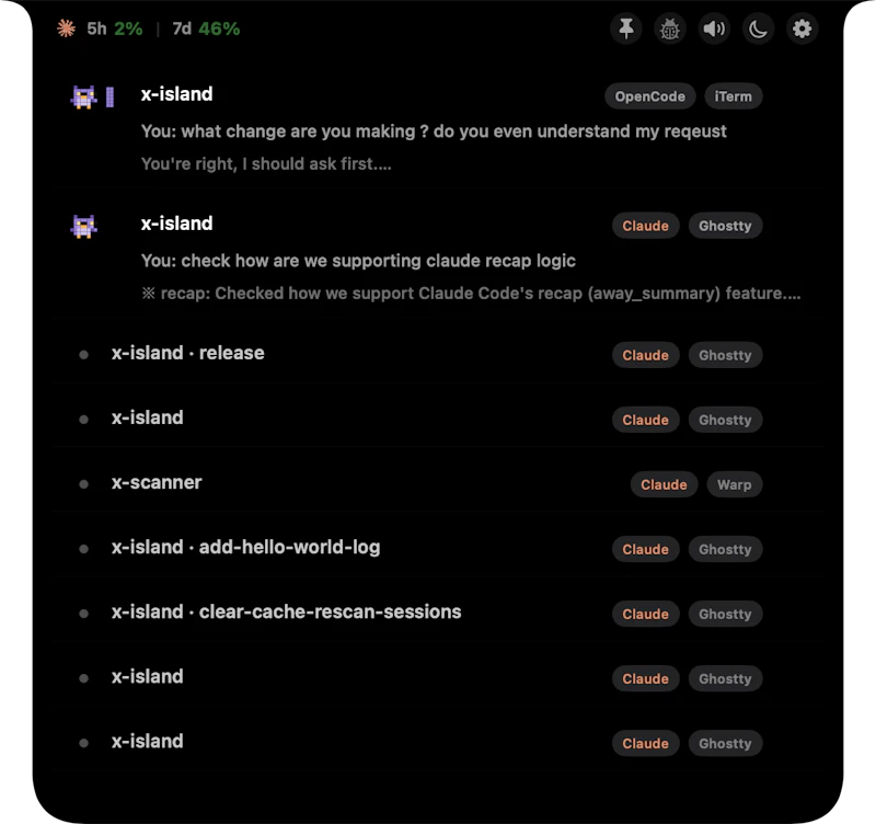 X Island screenshot 1