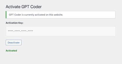 GPT Coder for WordPress gallery image