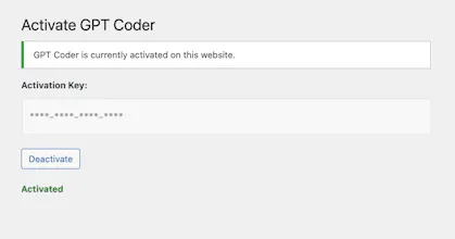 GPT Coder for WordPress gallery image