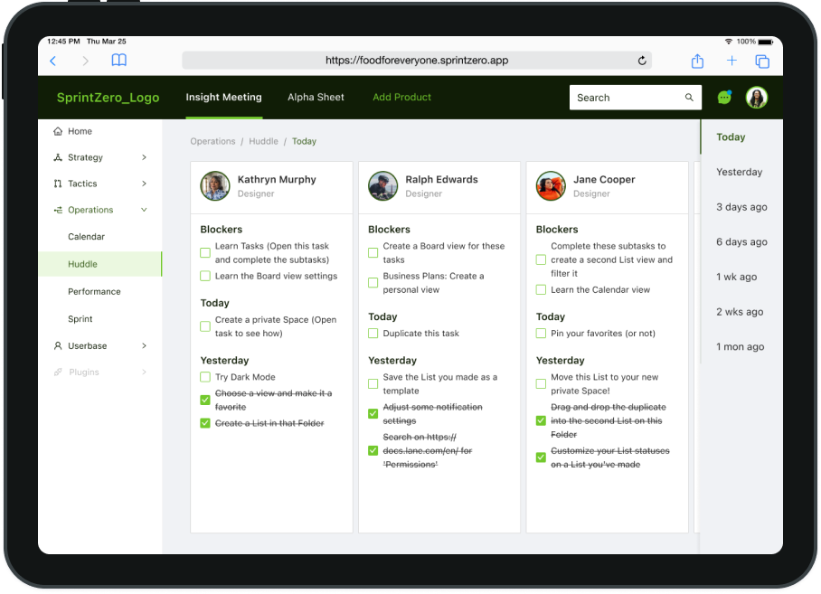 SprintZero gallery image