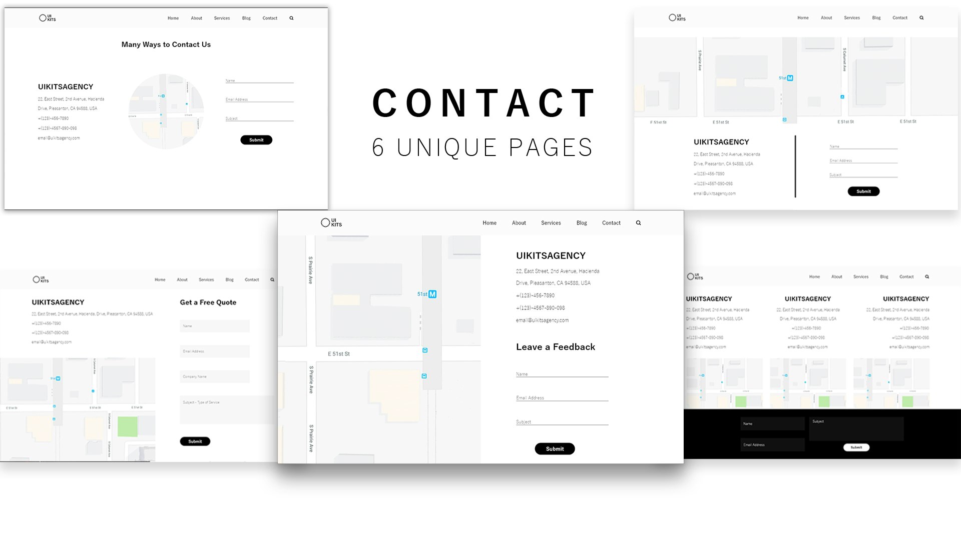 Squad Web UI Kit - Adobe XD UI Kit  gallery image