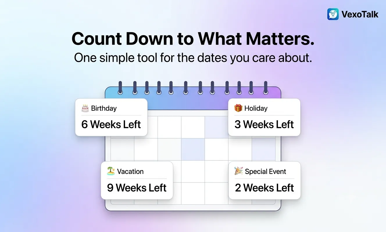 VexoTalk Weeks Until Calculator gallery image