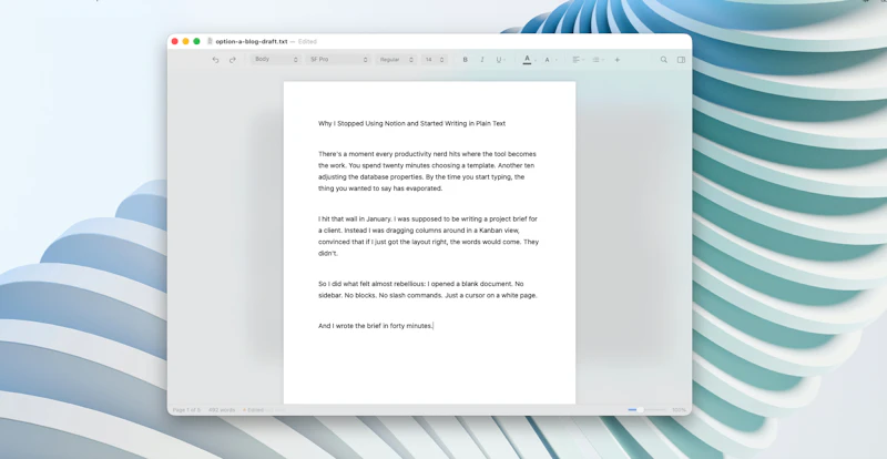 Verso screenshot 1