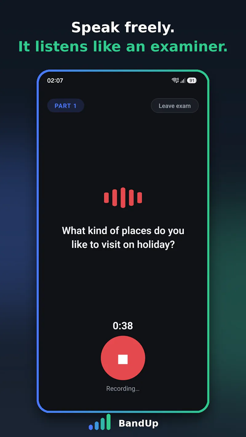BandUp IELTS: AI Speaking Test screenshot 6