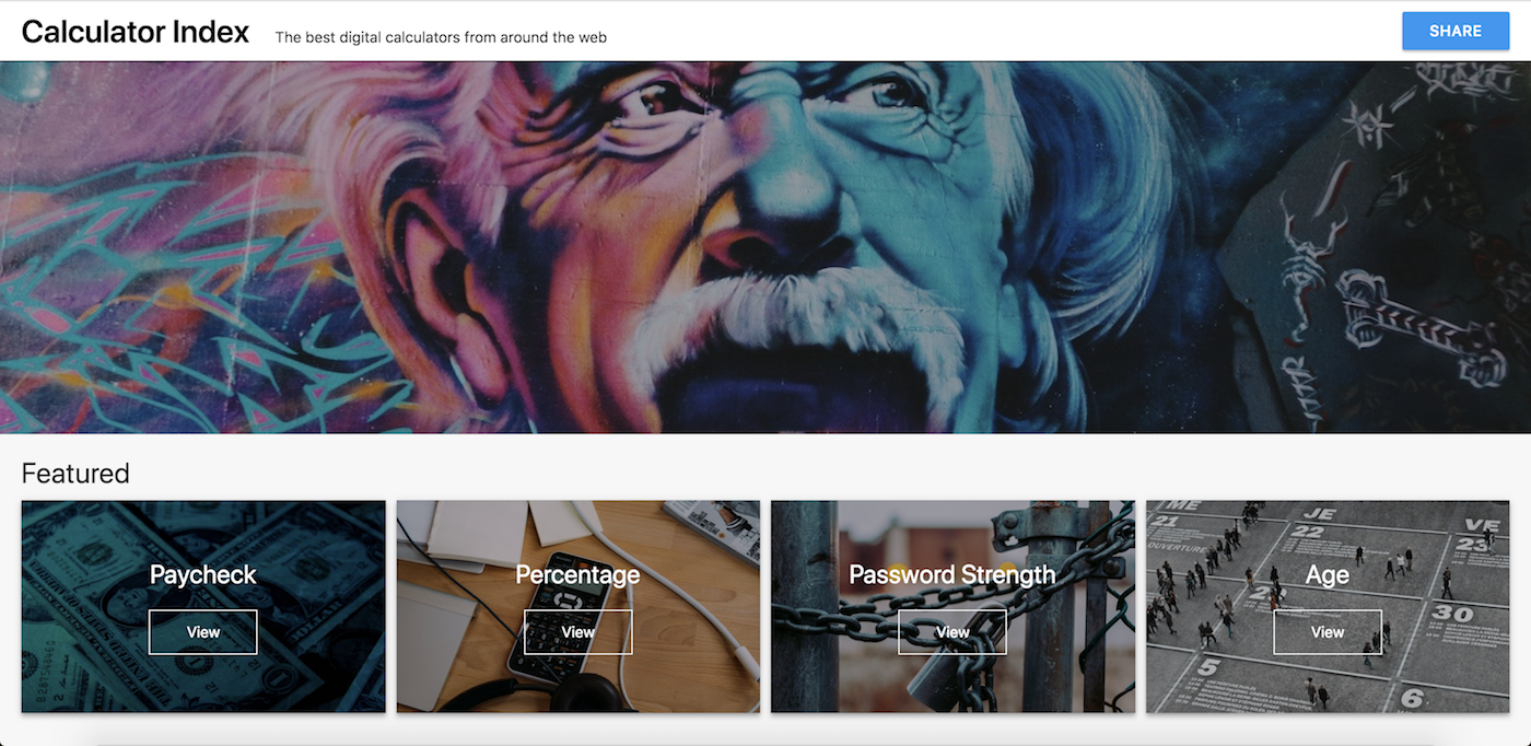 Calculator Index gallery image