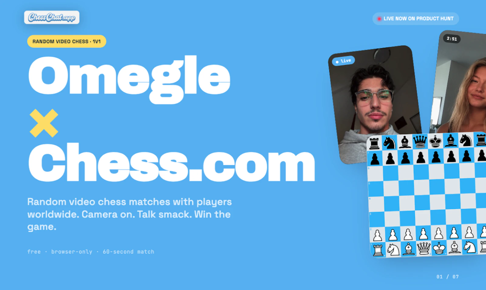 ChessChat - Omegle x Chess.com screenshot 1