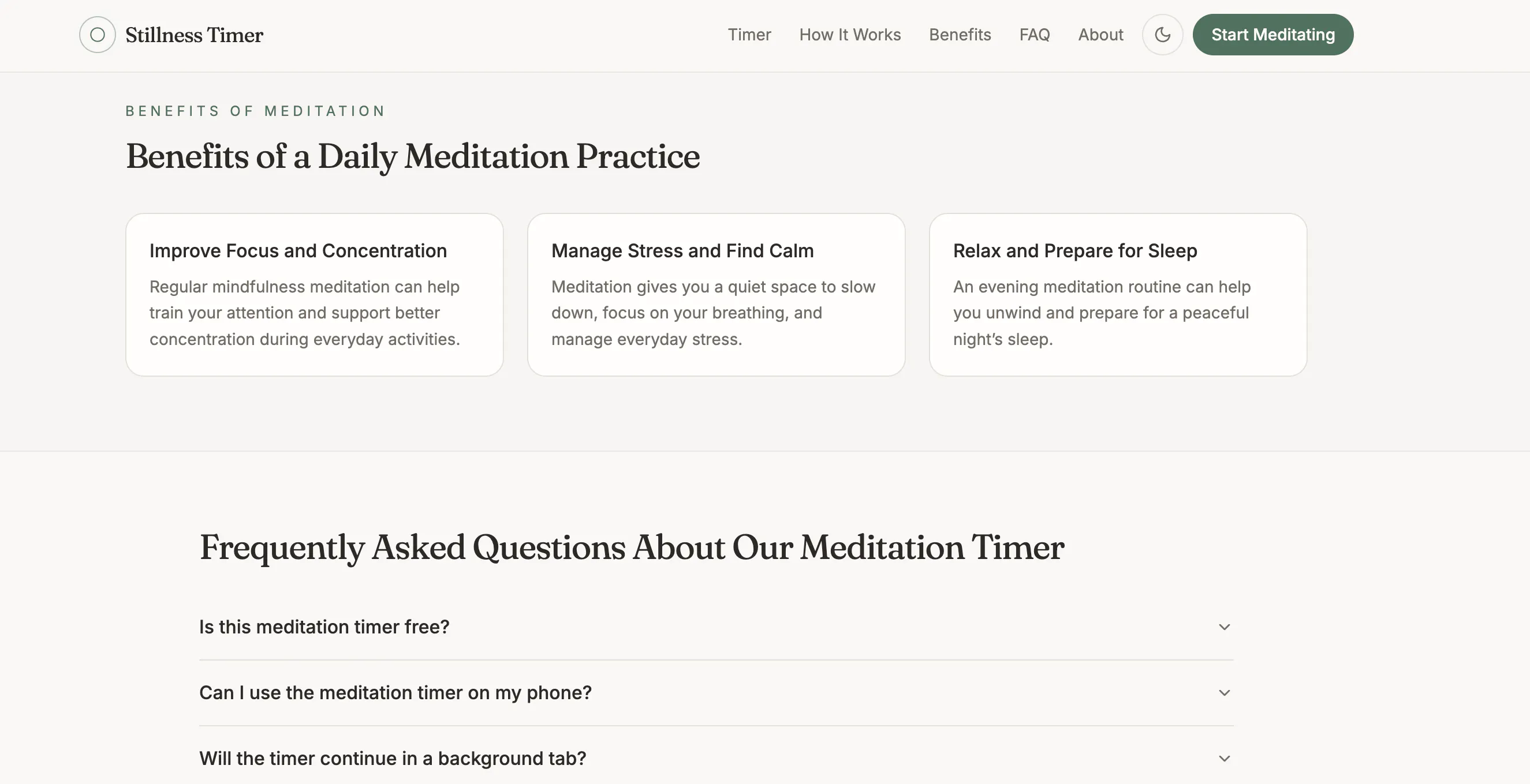 Stillness Timer - Meditation Timer gallery image