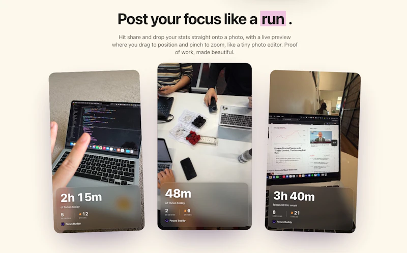 Focus Buddy by SidePerch screenshot 1